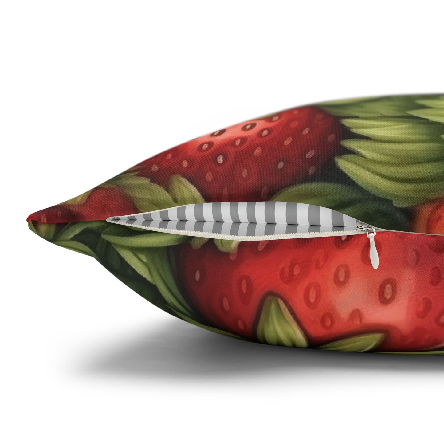 Strawberry Euphoria: The Ultimate Guide to Celebrating Life's Sweetest BerrySpun Polyester Square Pillow Case