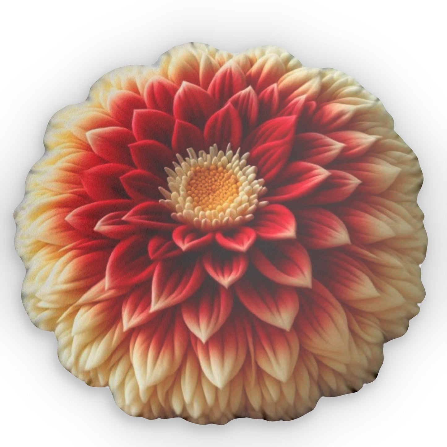 Dahlia Flower Plush Shaped Pillow