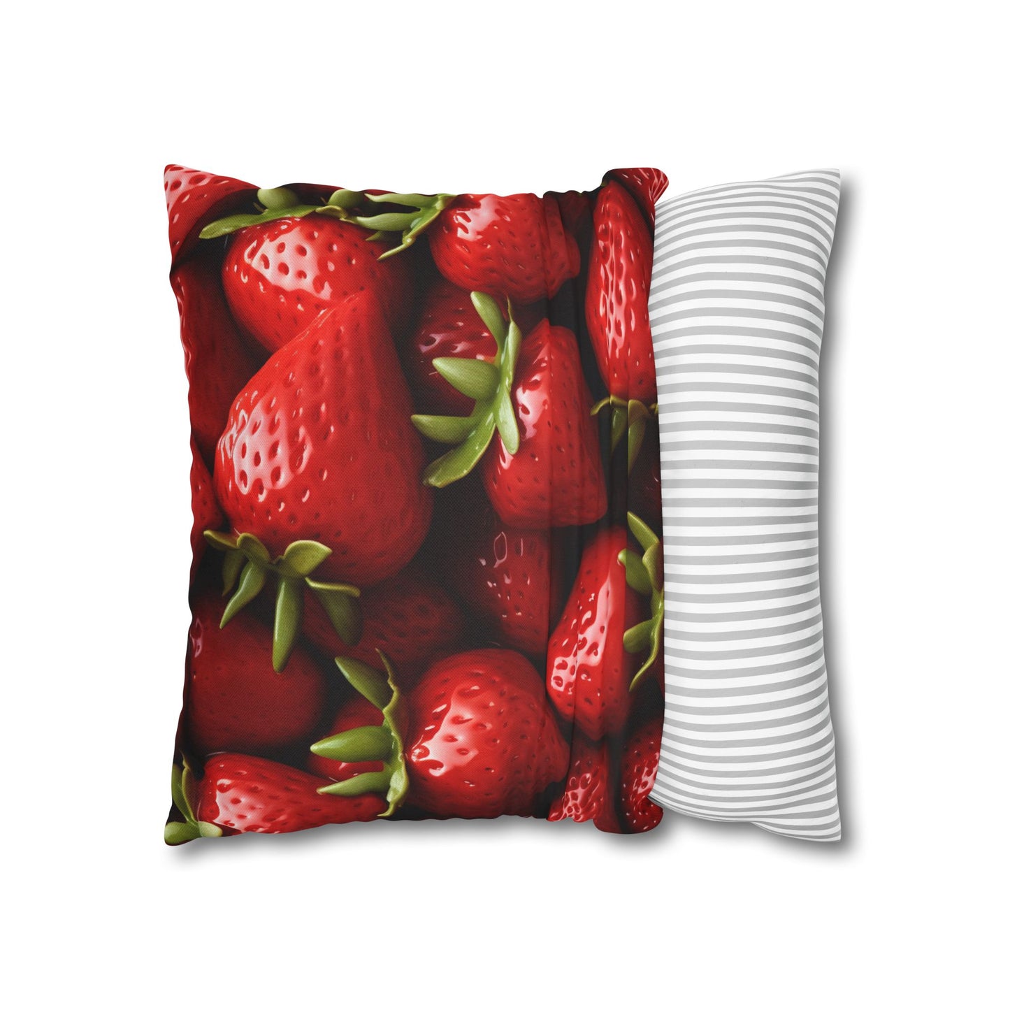 Strawberry Patch Picks: Home Decor and Gifts for the Ultimate Berry Fan - Spun Polyester Square Pillow Case