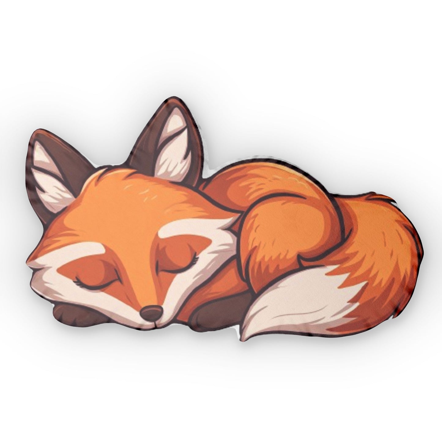 Fancy Forest Fox Shaped Pillow