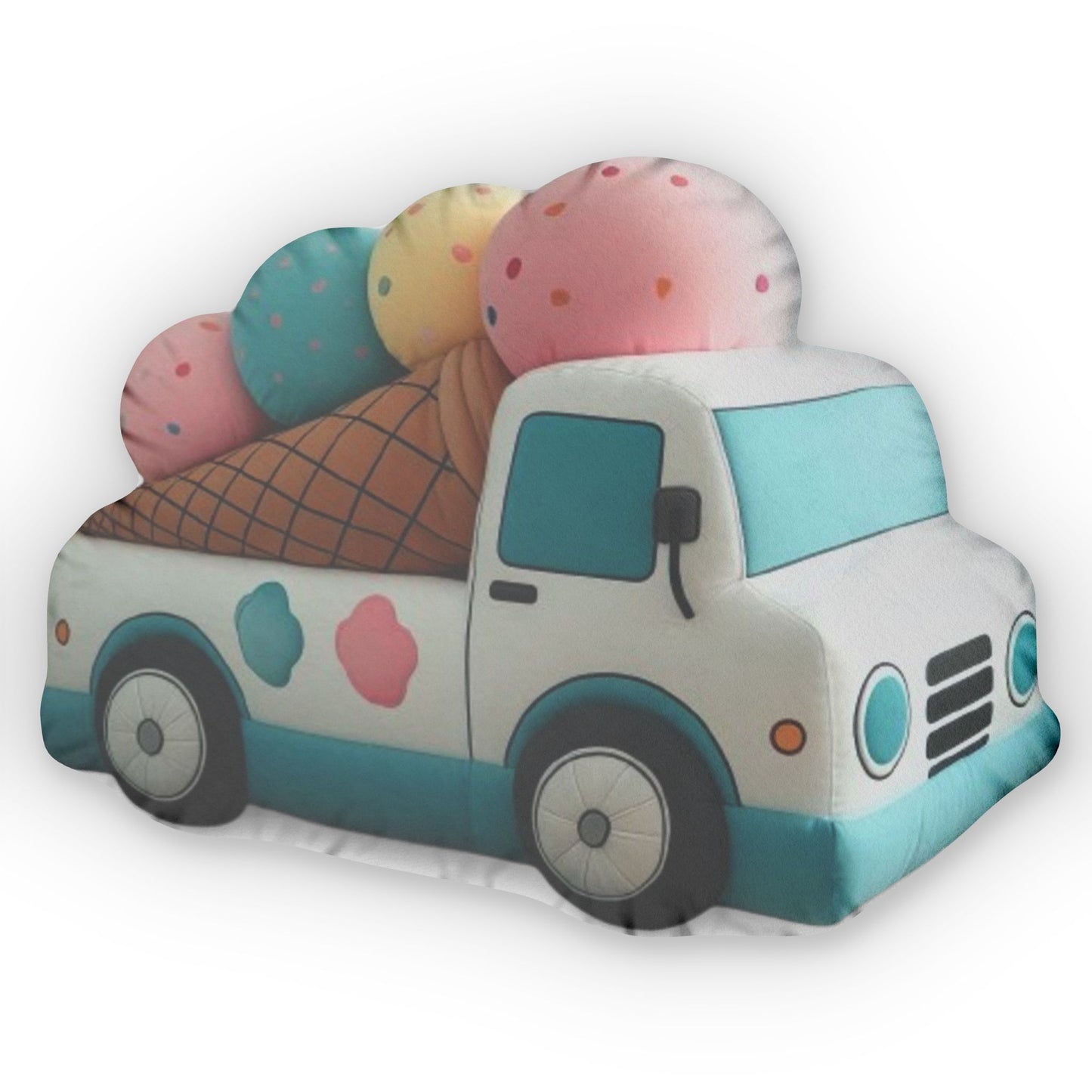 Icecream Truck Plush Shaped Pillow