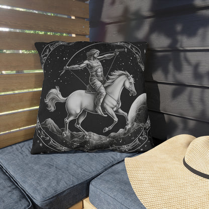 Sagittarius Zodiac UV-Resistant Outdoor Pillow, Water-Resistant, Spun Polyester