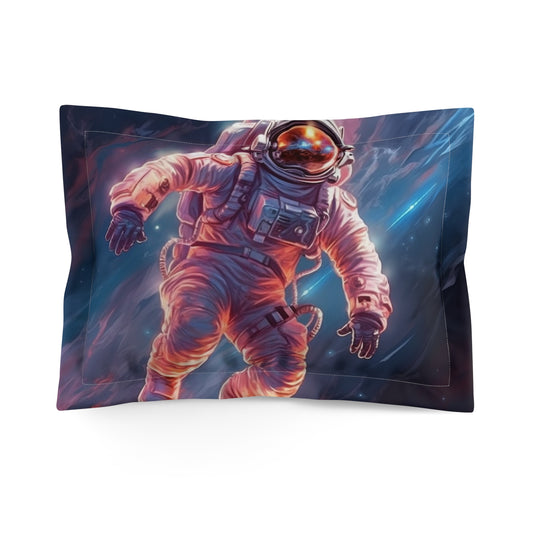 Astronaut Outer Space - Galaxy Starfield Art - Microfiber Pillow Sham