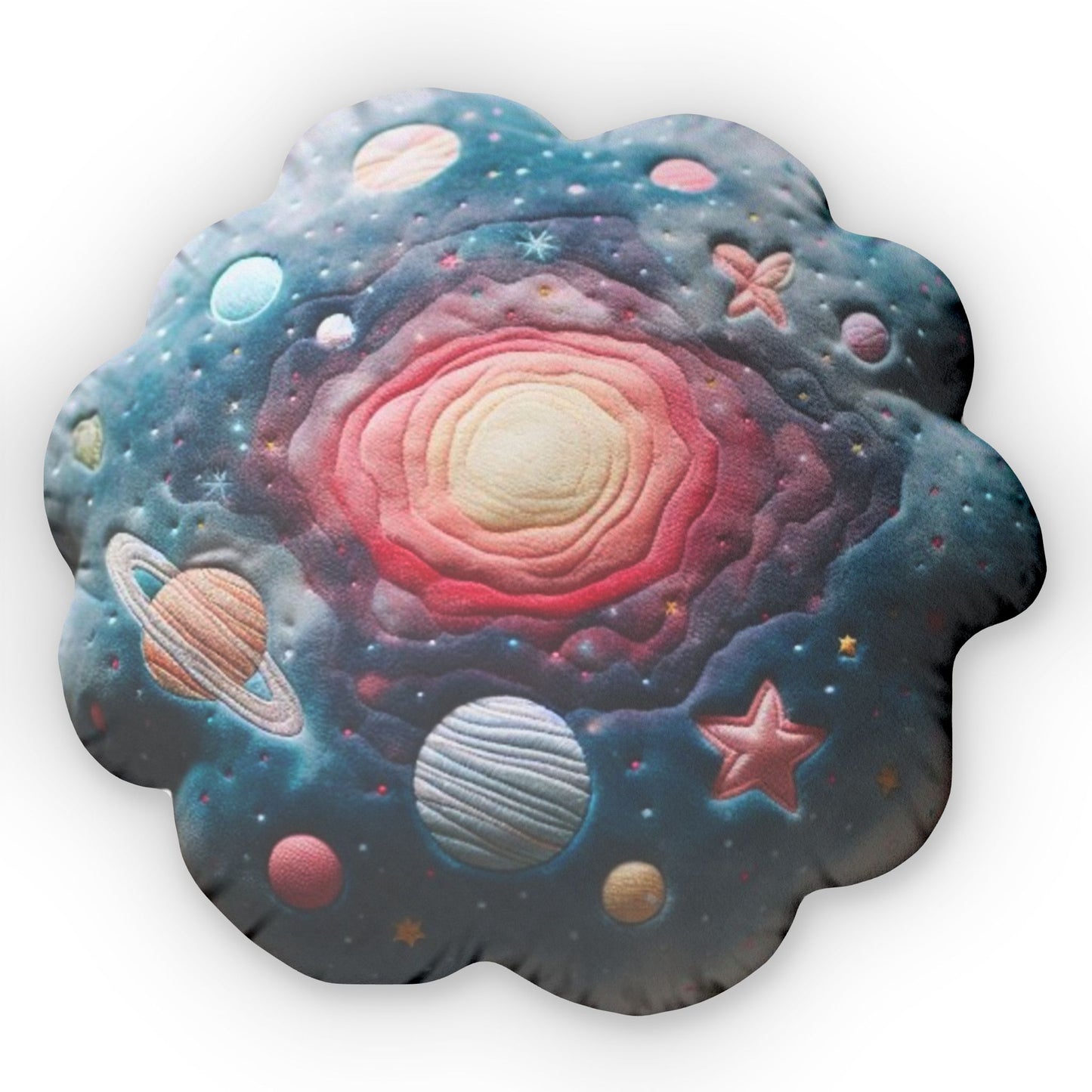 Galactic World, Space Gift, Shaped Pillow