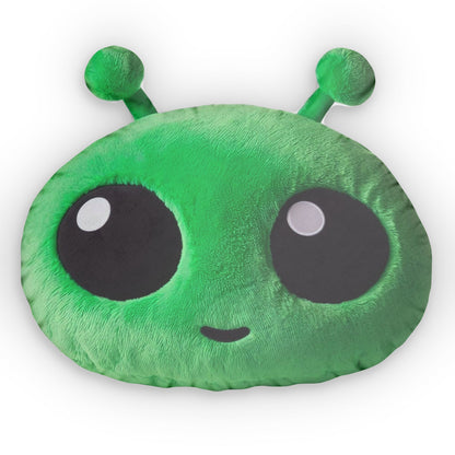 Alien Head Green Plush Shaped Pillows