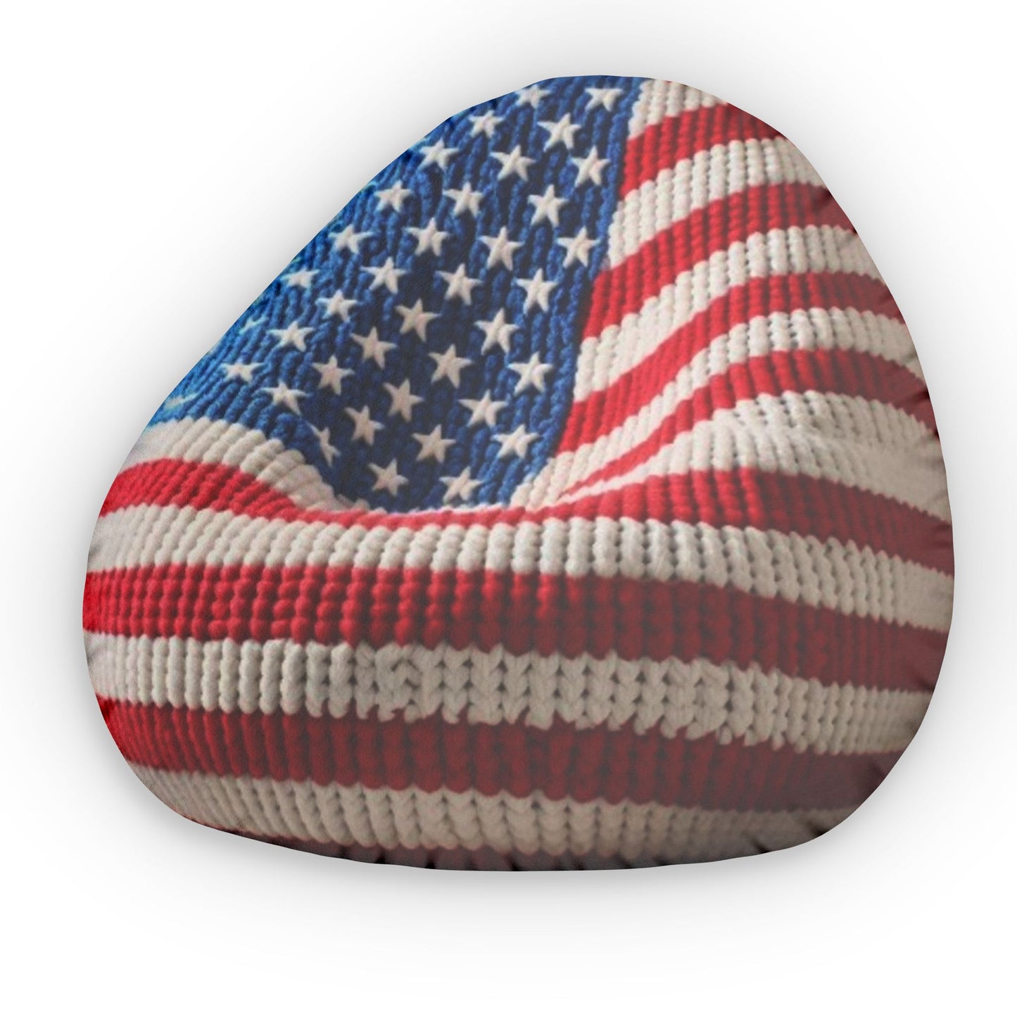 American Flag Beanbag Chair Cushion, Plush Shaped Pillow