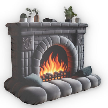 Fireplace Plush Shaped Pillow