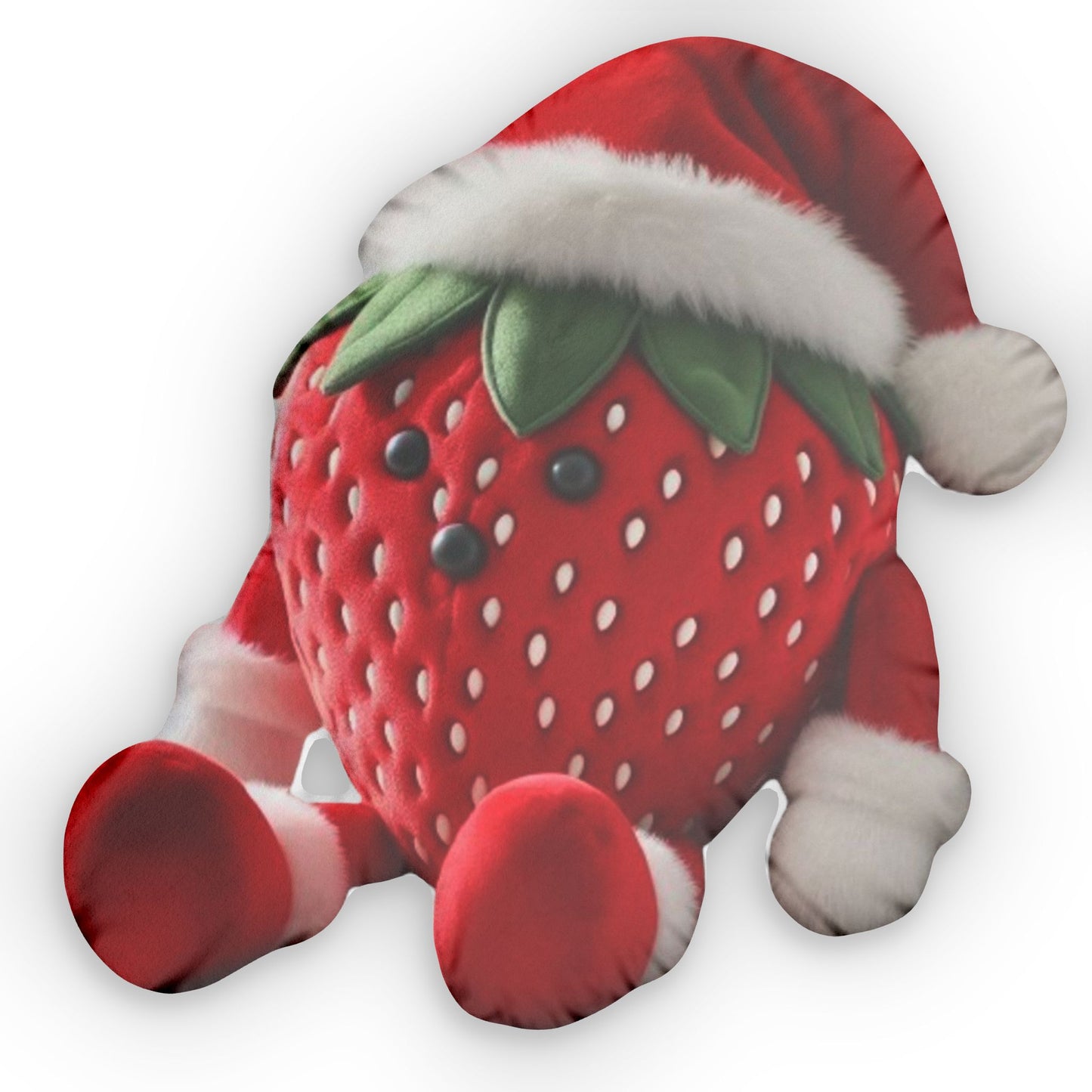 Strawberry Santa Clause Plush Shaped Pillow