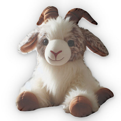 Goat Stuffed Animal Plush Shaped Pillow