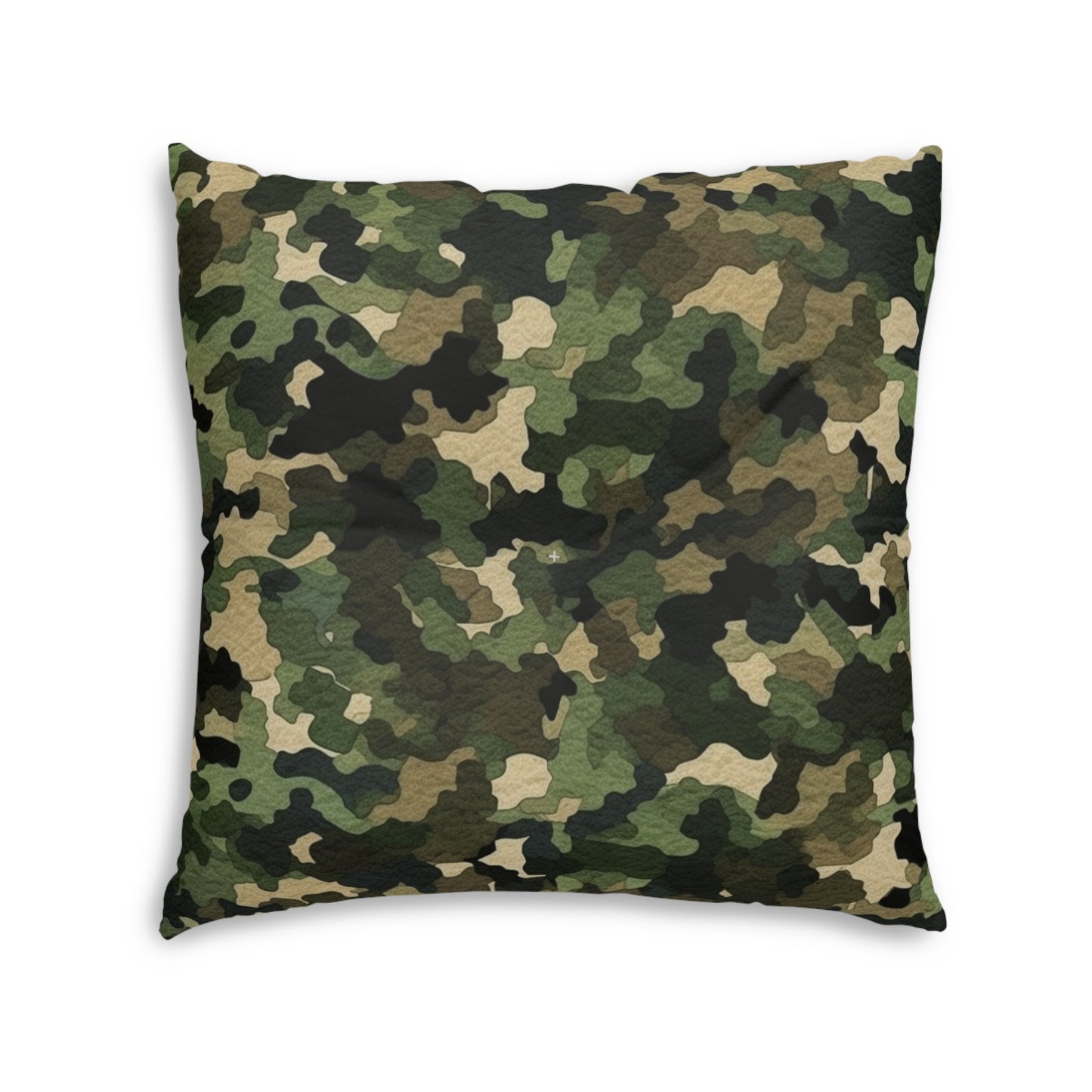 Classic Camo | Camouflage Wrap | Traditional Camo - Tufted Floor Pillow, Square