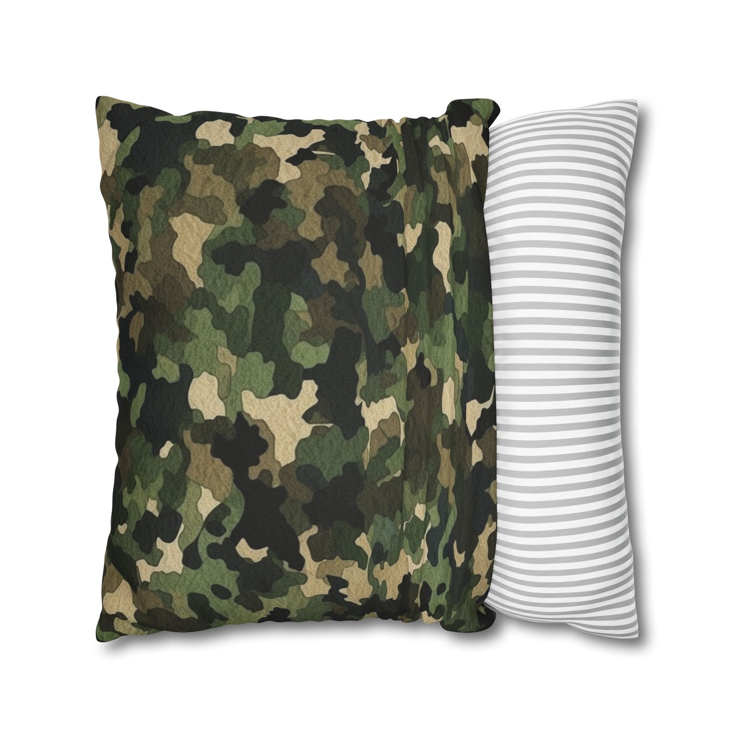 Classic Camo | Camouflage Wrap | Traditional Camo - Spun Polyester Square Pillow Case