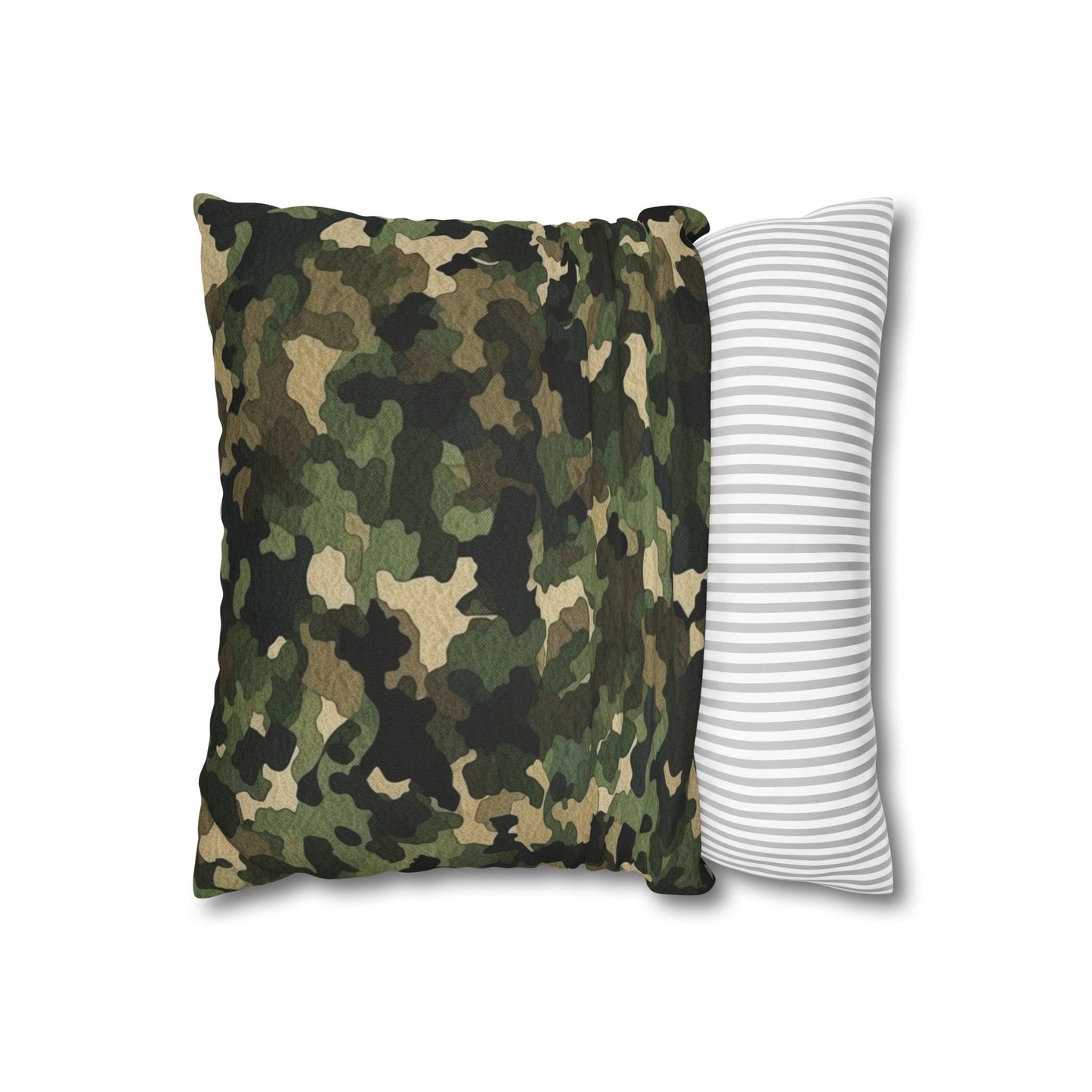 Classic Camo | Camouflage Wrap | Traditional Camo - Spun Polyester Square Pillow Case