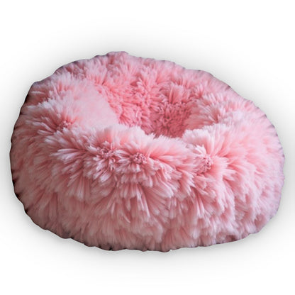 Pink Fluffy Flower Plush Shaped Pillow