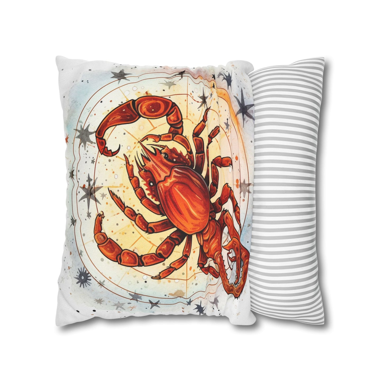 Prickly Scorpio Astrology - Sharp Zodiac Scorpion Celestial Horoscope - Spun Polyester Square Pillow Case