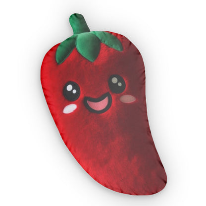 Kawaii Red Hot Pepper, Chili Gift, Plush Shaped Pillow