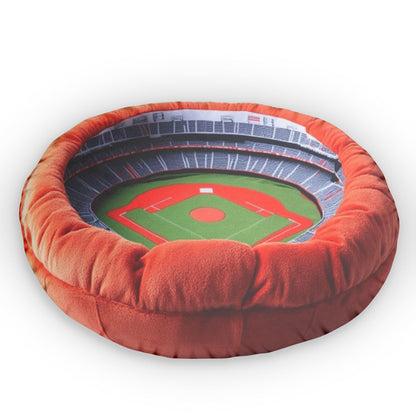 Baseball Sport Stadium, Old Ball Game Arena, Plush Shaped Pillow