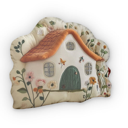 Cottagecore House Plush Shaped Pillow