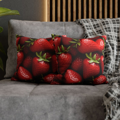 Strawberry Patch Picks: Home Decor and Gifts for the Ultimate Berry Fan - Spun Polyester Square Pillow Case