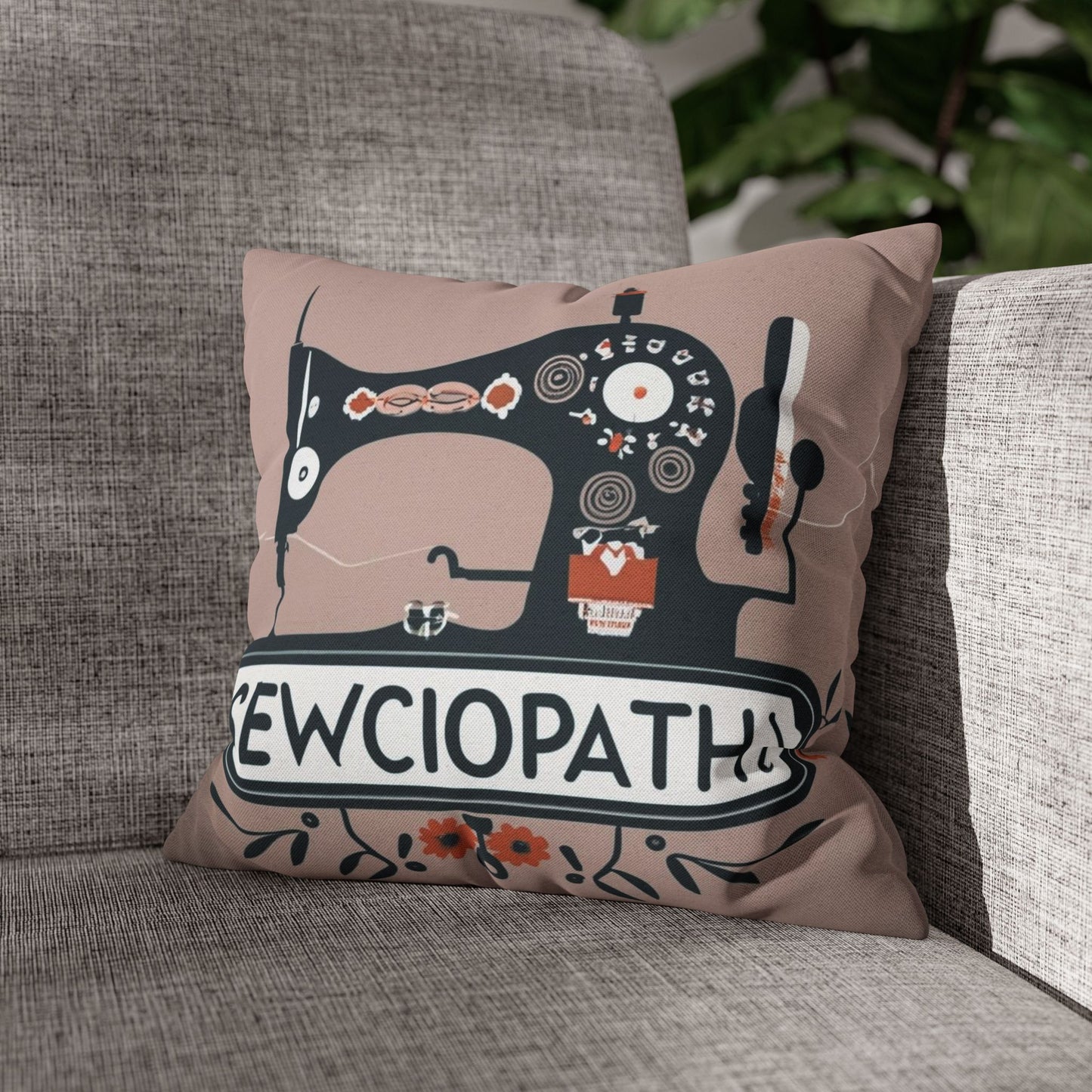 Sewciopath Sewing - Spun Polyester Square Pillow Case