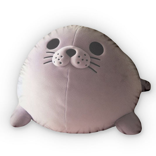 Chubby Seal Blob, Stuffed Animal, Plush Shaped Pillow