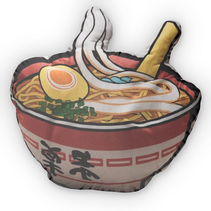 Ramen Bowl Food Plush Shaped Pillow