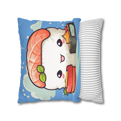 Anime Sushi - Japanese Cute kawaii - Otaku Gift - Spun Polyester Square Pillow Case