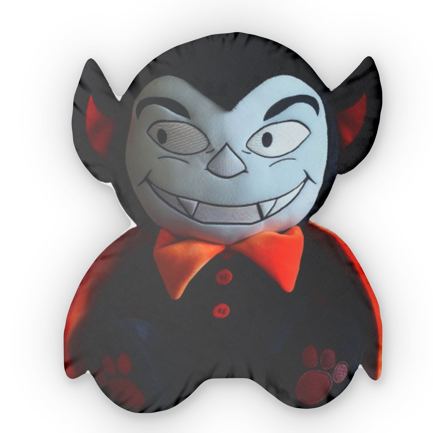 Dracula Plushie Fangs, Halloween Gift, Shaped Pillow