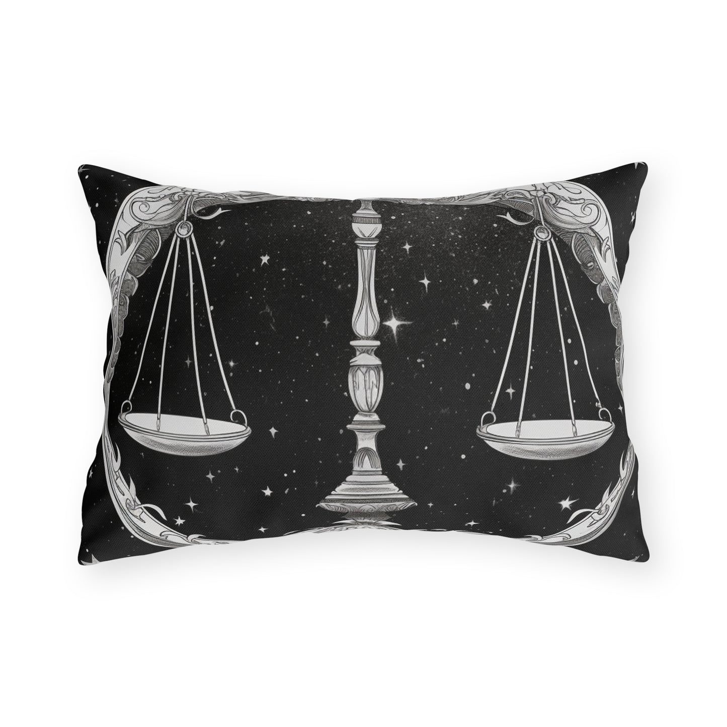 Libra Zodiac UV-Resistant Outdoor Pillow, Water-Resistant, Spun Polyester