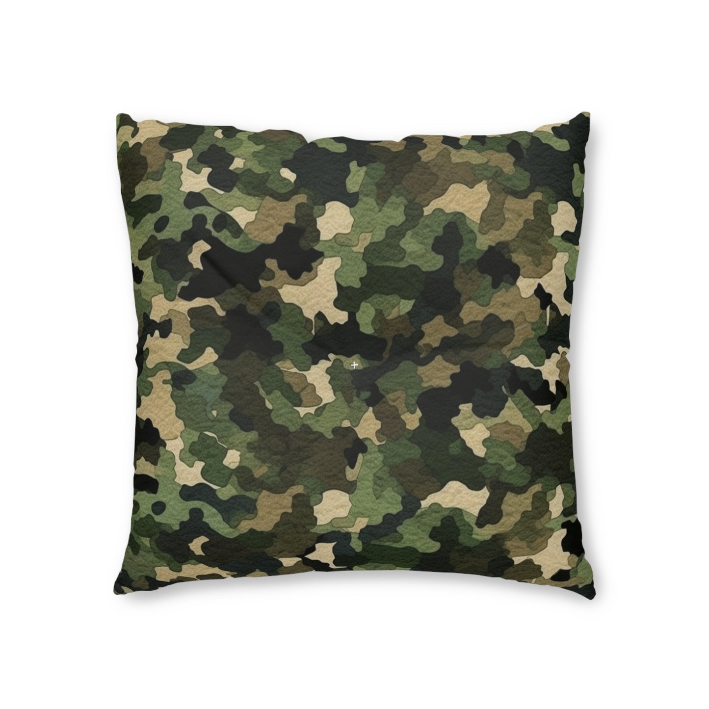 Classic Camo | Camouflage Wrap | Traditional Camo - Tufted Floor Pillow, Square