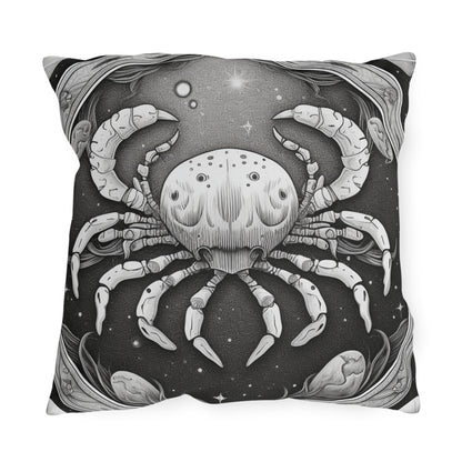 Cancer Zodiac UV-Resistant Outdoor Pillow, Water-Resistant, Spun Polyester