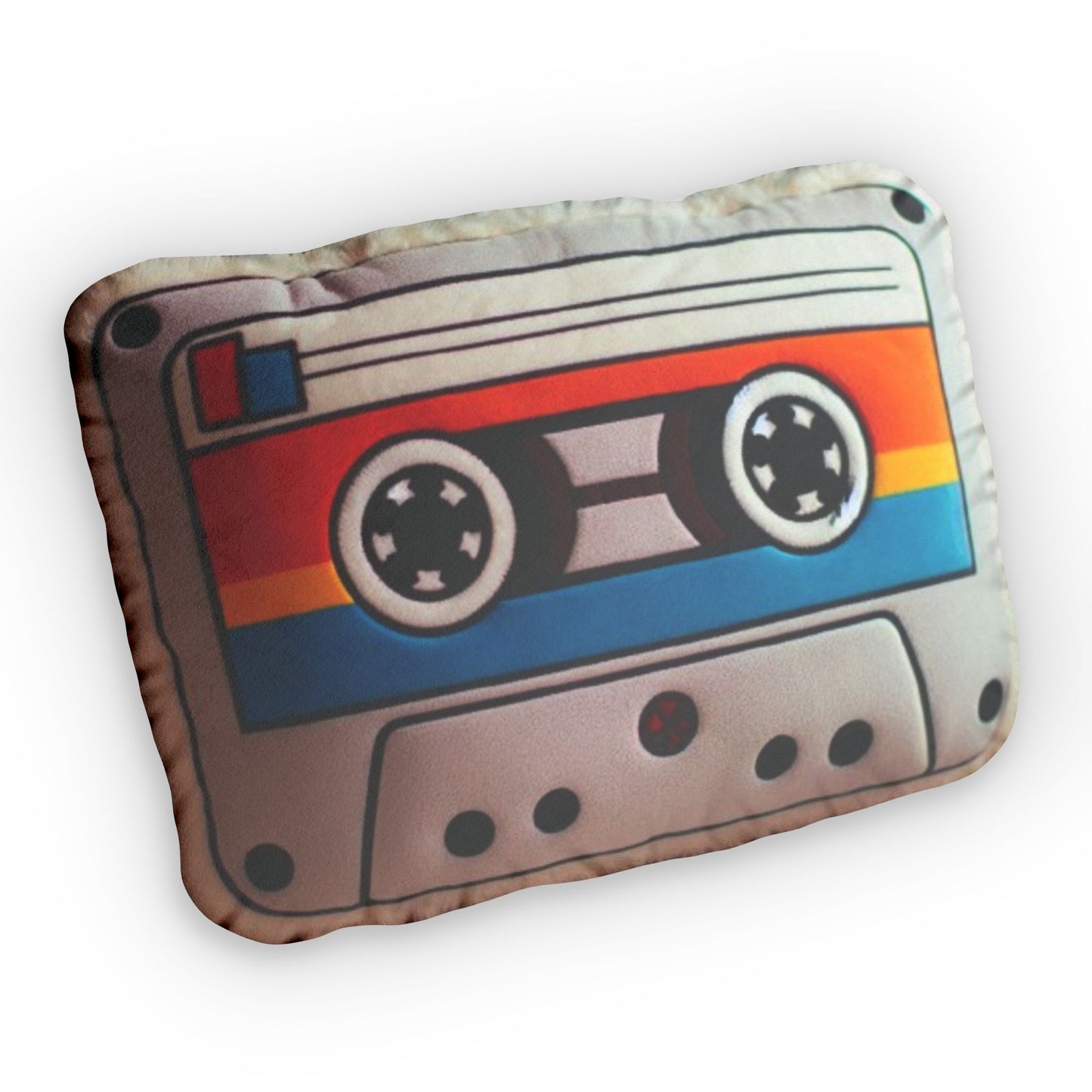 Cassette Tape Plush Shaped Pillow