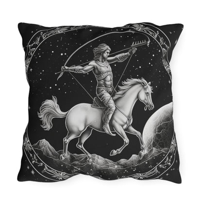 Sagittarius Zodiac UV-Resistant Outdoor Pillow, Water-Resistant, Spun Polyester