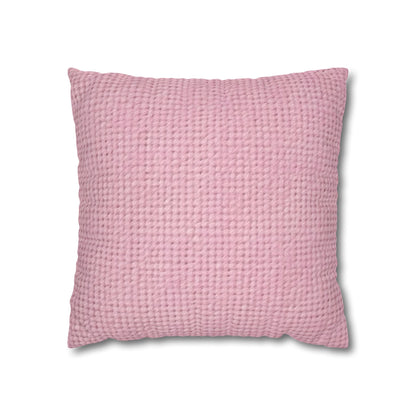 Blushing Garment Dye Pink: Denim-Inspired, Soft-Toned Fabric - Spun Polyester Square Pillow Case