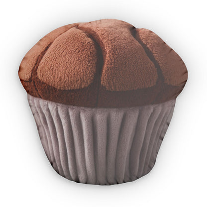 Chocolate Muffin Plush Shaped Pillow