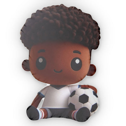 Soccer Player, Sport Gift, Plush Shaped Pillow