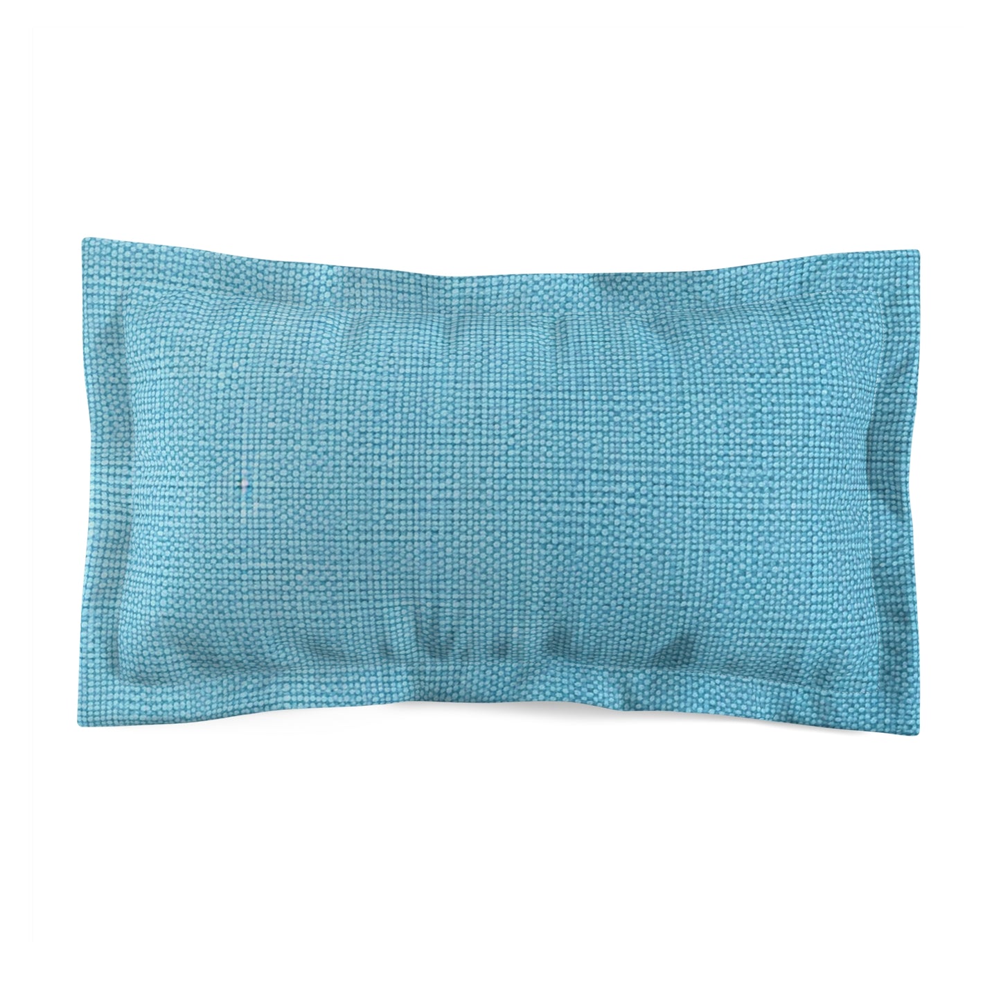 Bright Aqua Teal: Denim-Inspired Refreshing Blue Summer Fabric - Microfiber Pillow Sham