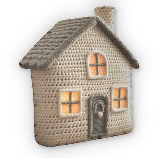 House Crochet Home Plush Shaped Pillow