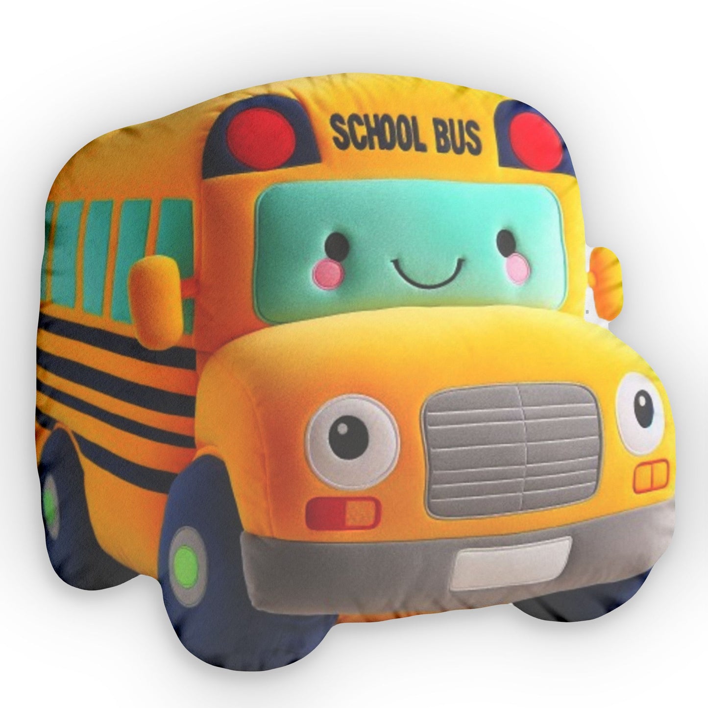 School Bus Plush Shaped Pillow