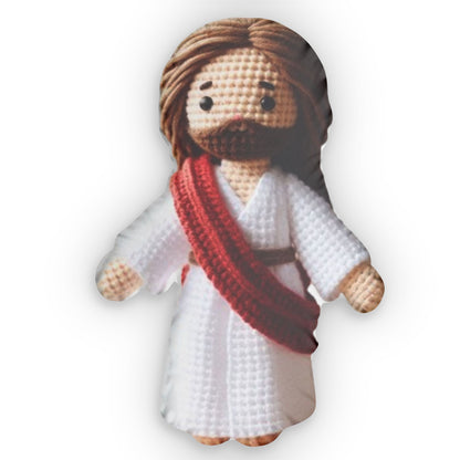 Jesus crochet amigurumi, Jesus stuffed doll, Jesus amigurumi, Jesus doll, Christian doll, Jesus crochet, Shaped Pillow