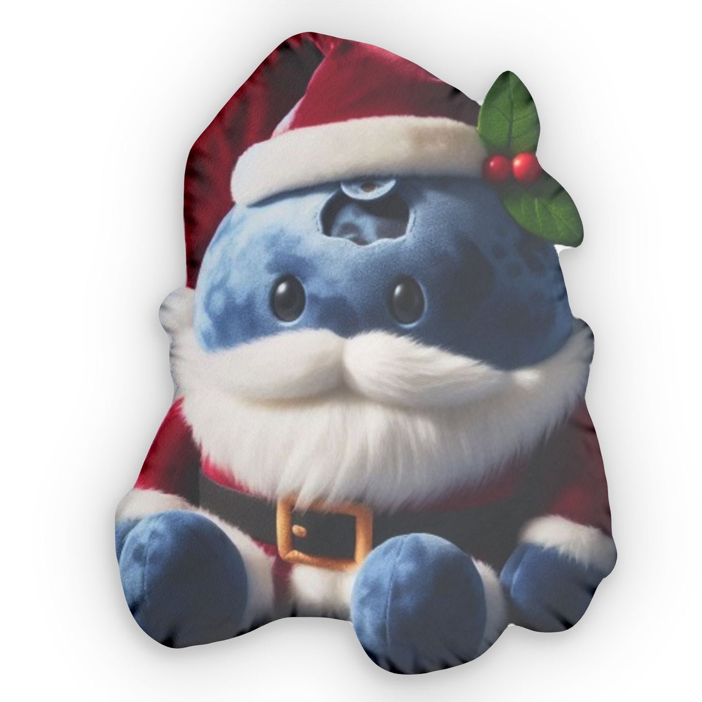 Blueberry Santa Claus, Christmas Gift, Plush Shaped Pillow