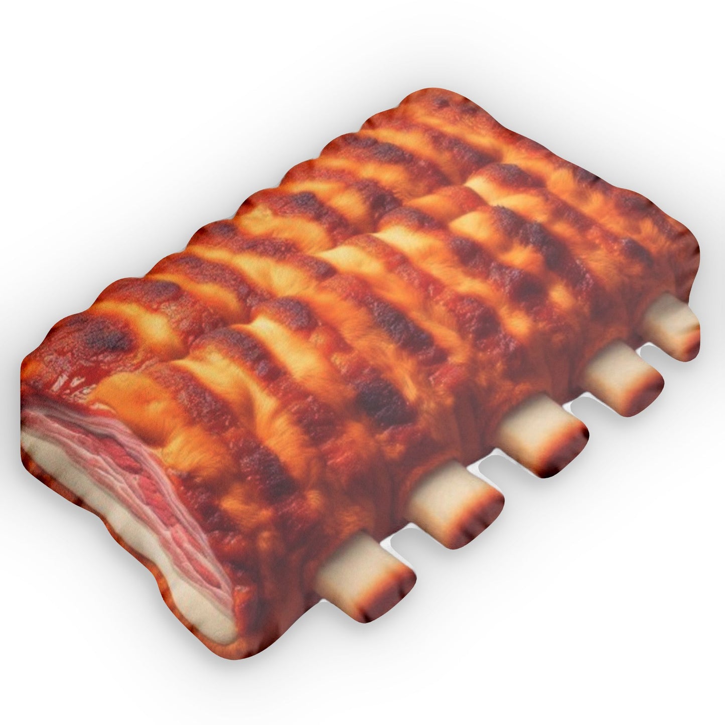 BBQ Ribs Food Plush Shaped Pillow