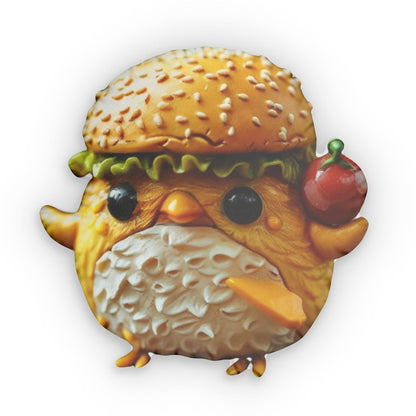 Bird Food Burger Plush Shaped Pillow