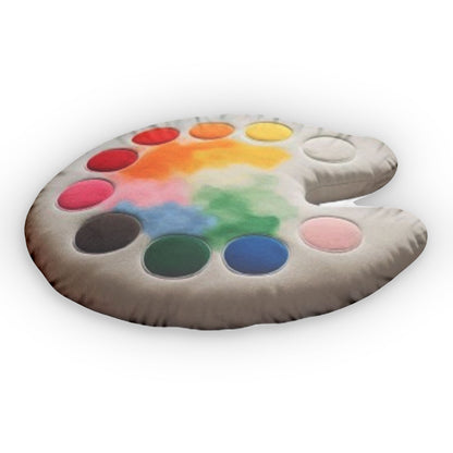 Paint Palette Shaped Plush Pillow