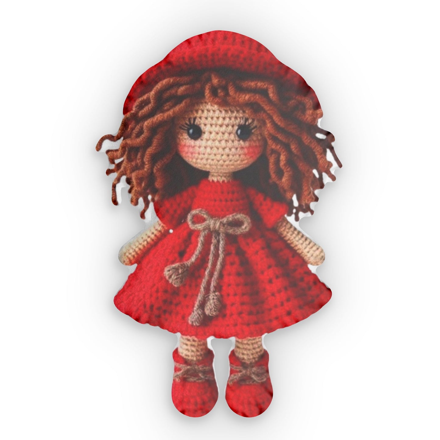 LADY CHRISTMAS Gift Decorative princess crochet doll Object for bookcases, baby Gift for adult and child, Shaped Pillow