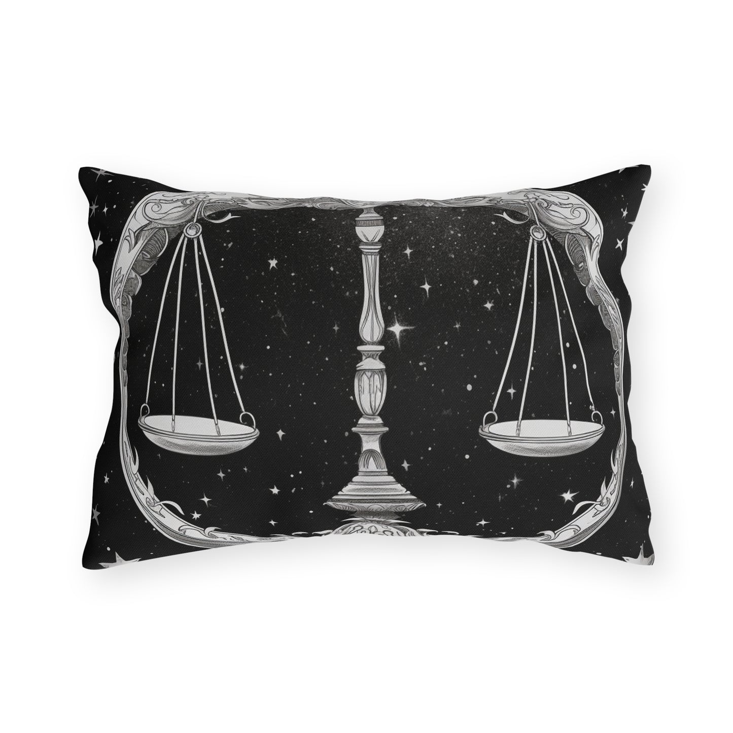 Libra Zodiac UV-Resistant Outdoor Pillow, Water-Resistant, Spun Polyester