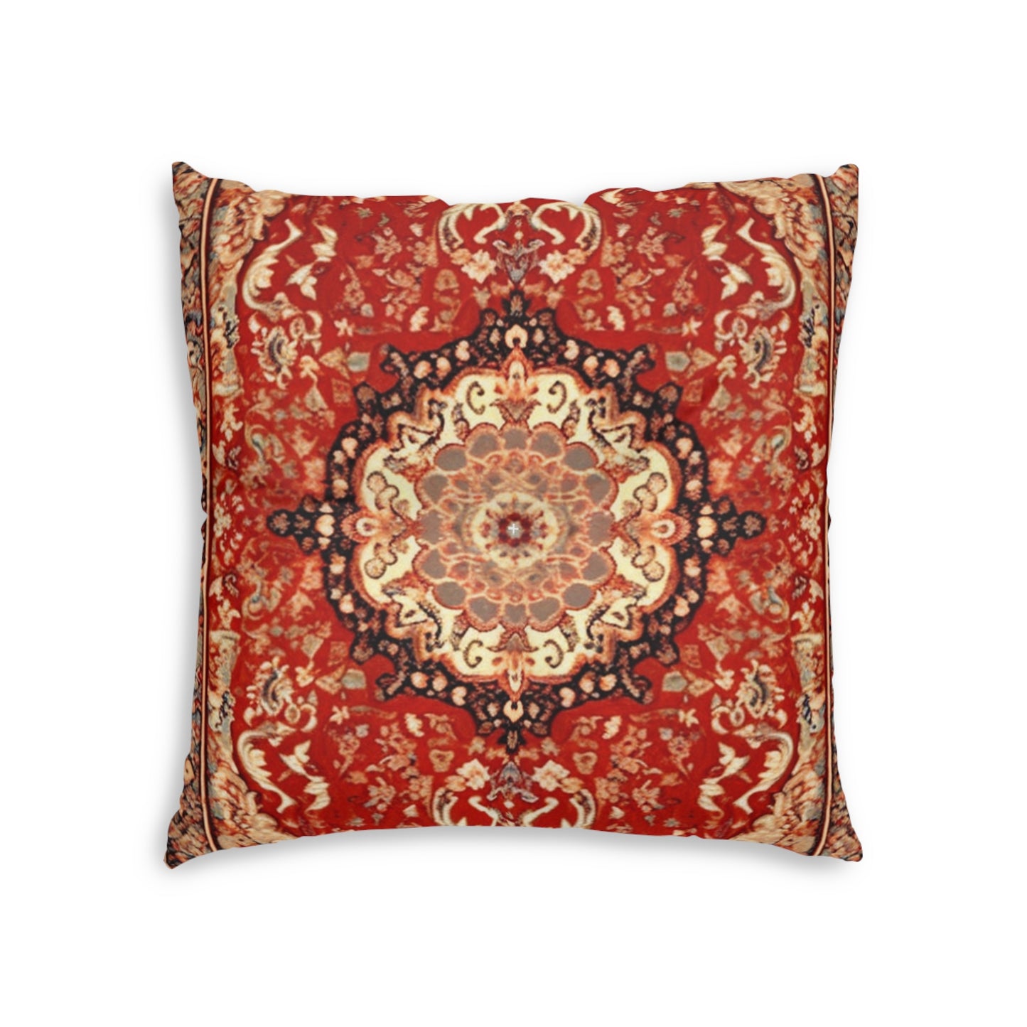 Tufted Floor Pillow Oriental-Inspired Polyester & Stitching Double-Sided Print