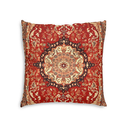 Tufted Floor Pillow Oriental-Inspired Polyester & Stitching Double-Sided Print