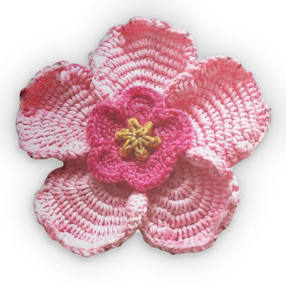 Girl Flower Shaped Decorative Pillow - Merrill Color Gift, Crochet Plush Gift