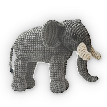 Elephant Nutty Kids Plush, Pillow Gift, Crochet Plush Gift