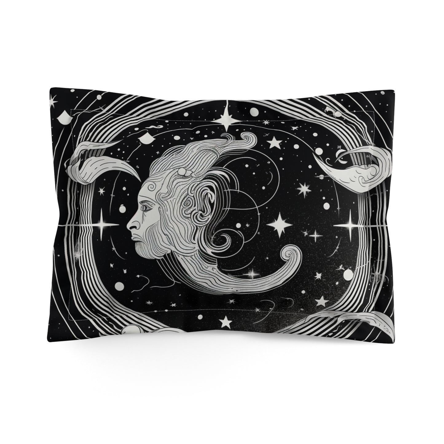 Aquarius Zodiac Design, Super Soft Microfiber Pillow Sham, Multiple Sizes